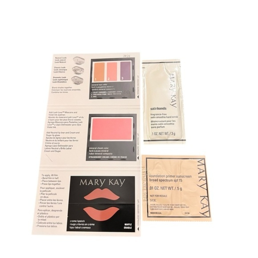 Mary Kay Lot Assorted Samples New & Discontinued Colors Single Use Travel #102